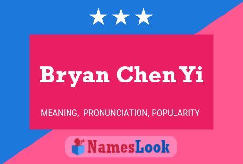 Póster del nombre Bryan Chen Yi