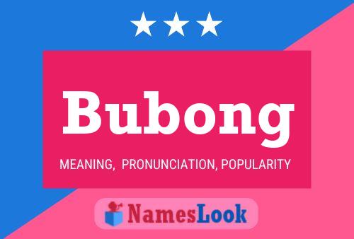 Póster del nombre Bubong