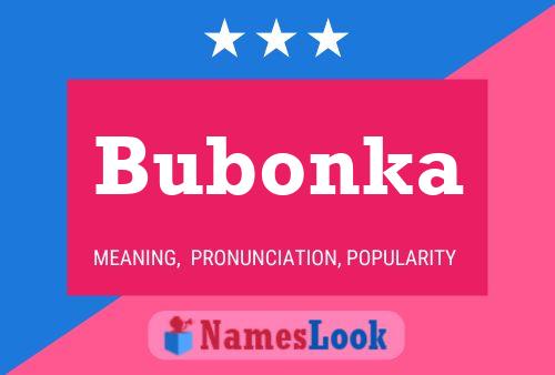 Póster del nombre Bubonka