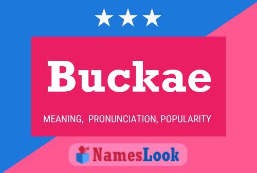 Póster del nombre Buckae