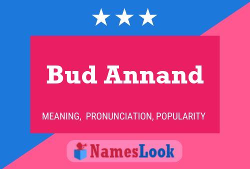 Póster del nombre Bud Annand