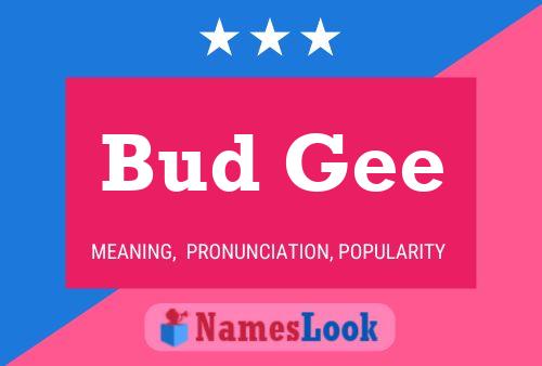 Póster del nombre Bud Gee