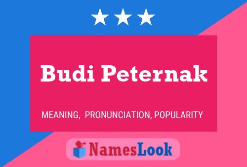 Póster del nombre Budi Peternak