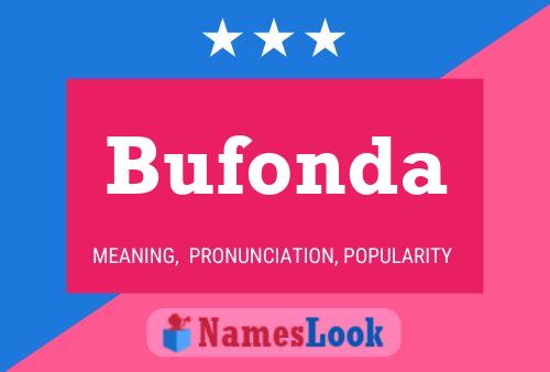 Póster del nombre Bufonda