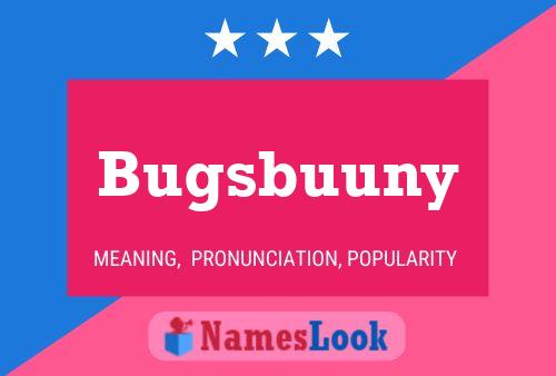 Póster del nombre Bugsbuuny