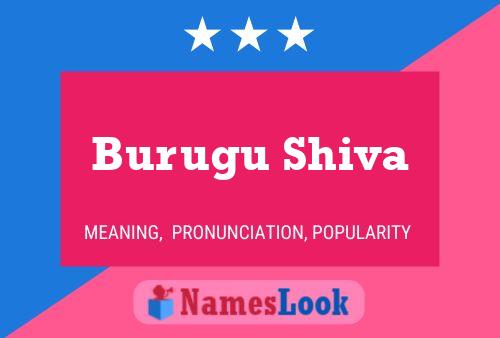 Póster del nombre Burugu Shiva