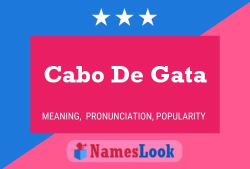 Póster del nombre Cabo De Gata