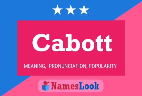 Póster del nombre Cabott