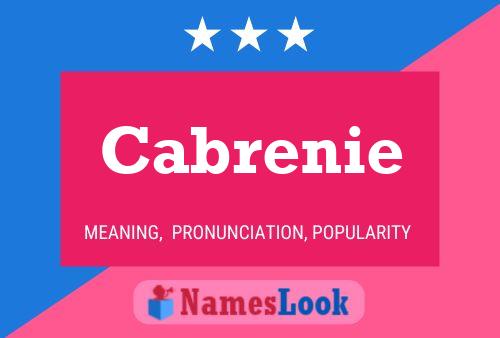 Póster del nombre Cabrenie