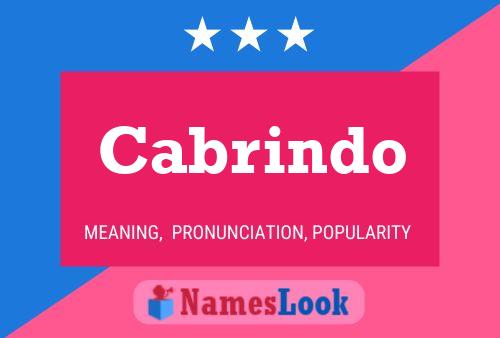 Póster del nombre Cabrindo