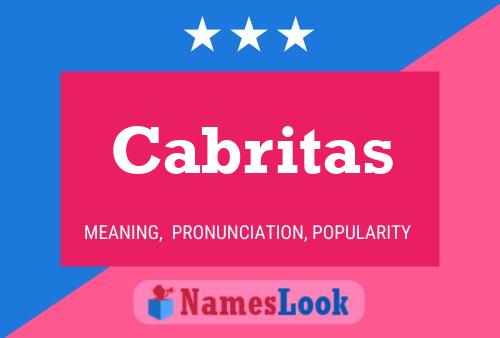 Póster del nombre Cabritas