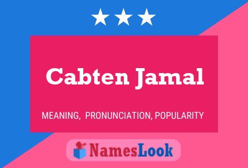 Póster del nombre Cabten Jamal