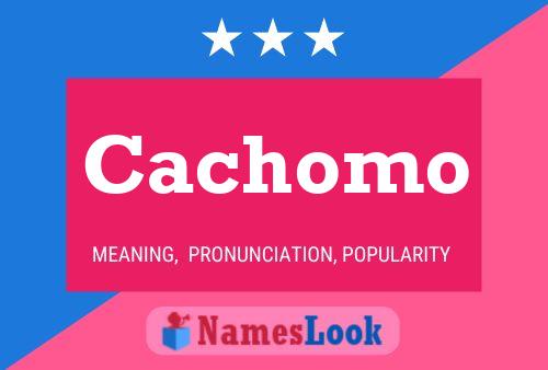 Póster del nombre Cachomo