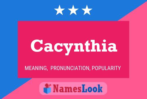 Póster del nombre Cacynthia