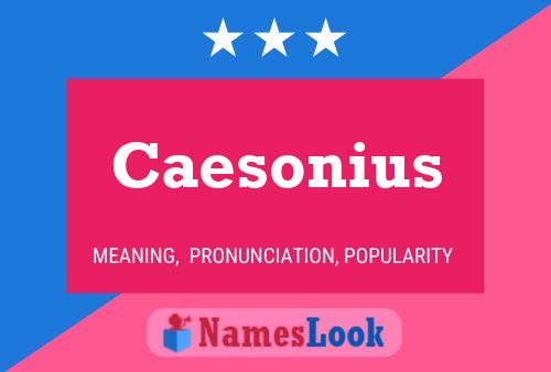 Póster del nombre Caesonius