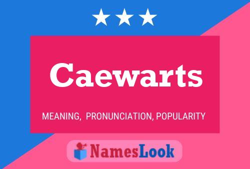 Póster del nombre Caewarts