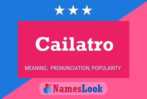 Póster del nombre Cailatro