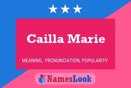 Póster del nombre Cailla Marie