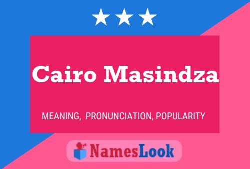 Póster del nombre Cairo Masindza