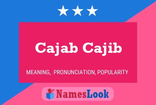 Póster del nombre Cajab Cajib