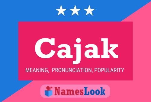 Póster del nombre Cajak