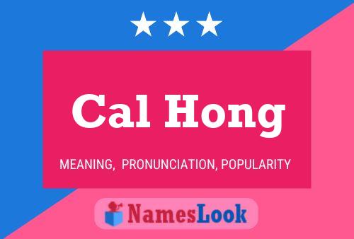 Póster del nombre Cal Hong