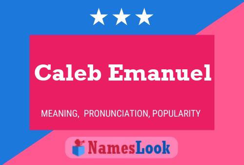 Póster del nombre Caleb Emanuel