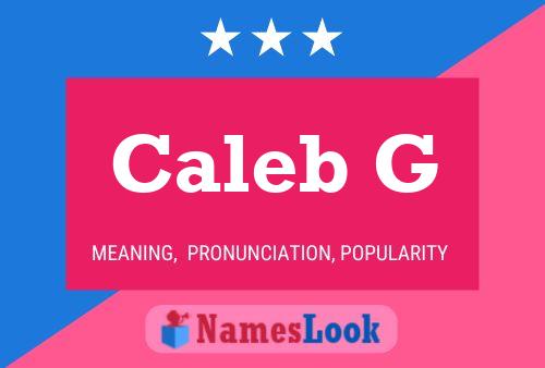 Póster del nombre Caleb G