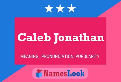 Póster del nombre Caleb Jonathan