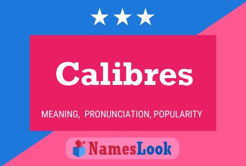 Póster del nombre Calibres