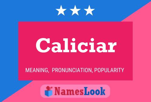 Póster del nombre Caliciar