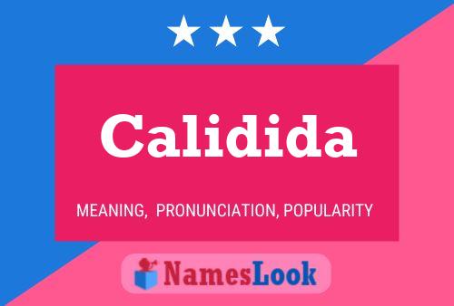 Póster del nombre Calidida