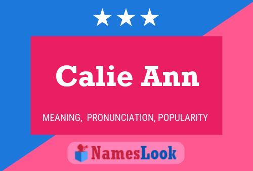 Póster del nombre Calie Ann