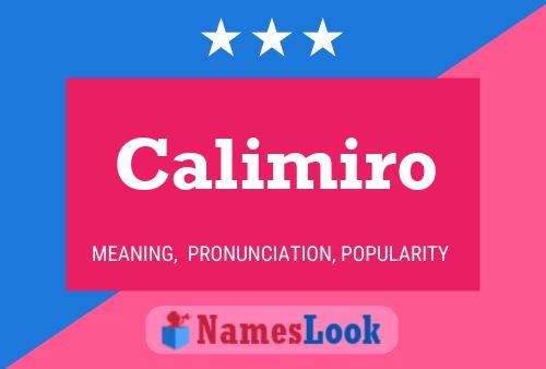 Póster del nombre Calimiro