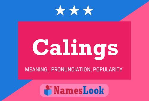 Póster del nombre Calings