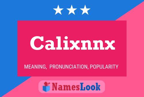 Póster del nombre Calixnnx