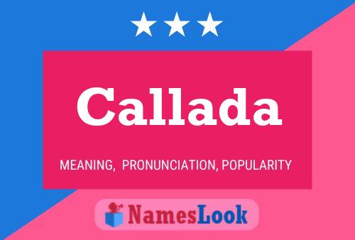 Póster del nombre Callada