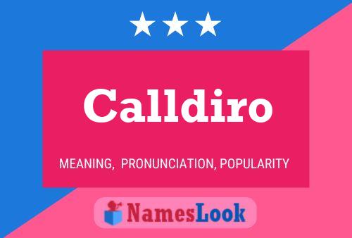 Póster del nombre Calldiro