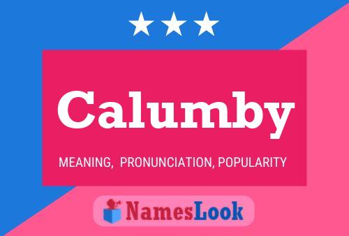 Póster del nombre Calumby