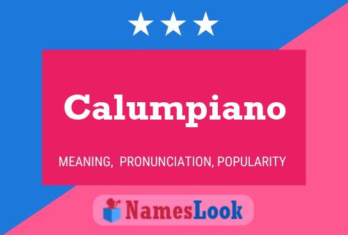 Póster del nombre Calumpiano