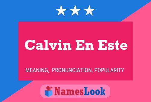 Póster del nombre Calvin En Este