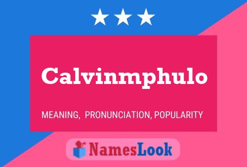 Póster del nombre Calvinmphulo