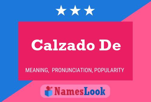 Póster del nombre Calzado De