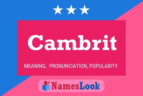 Póster del nombre Cambrit