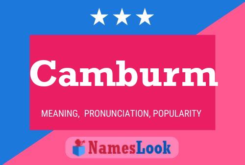 Póster del nombre Camburm