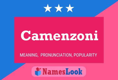 Póster del nombre Camenzoni