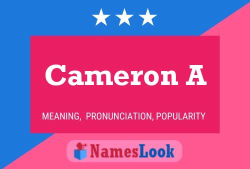 Póster del nombre Cameron A