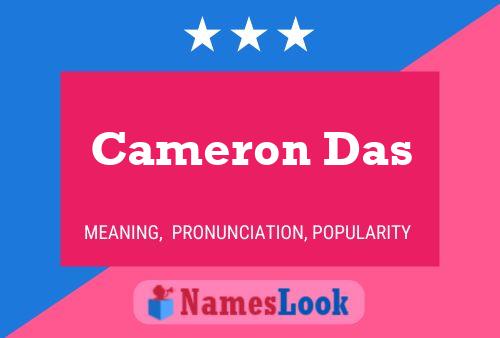 Póster del nombre Cameron Das