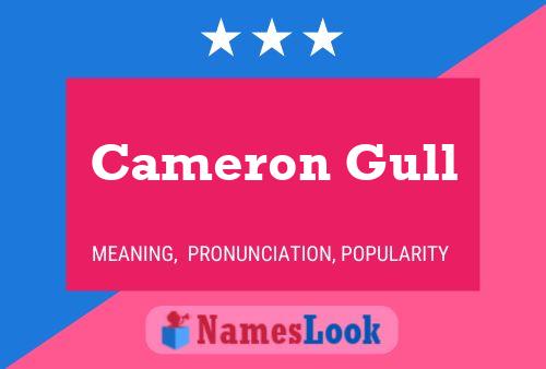 Póster del nombre Cameron Gull