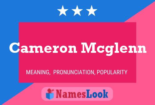 Póster del nombre Cameron Mcglenn